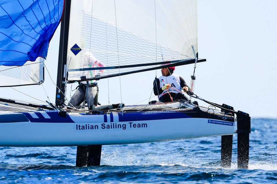 Federico Figlia di Granara al timone del Nacra 17